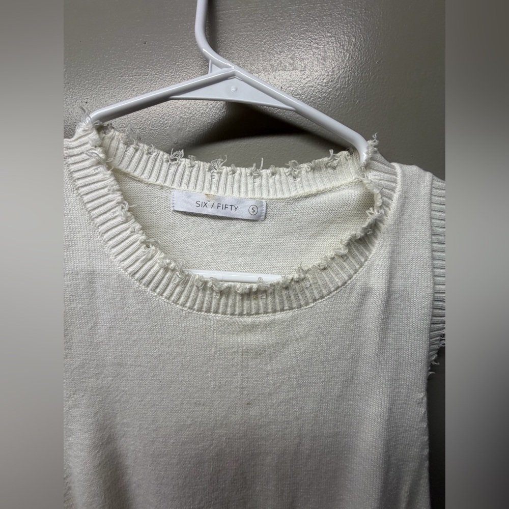 White tank top sweater
